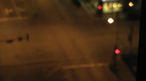 CHICAGO-0025 NIGHT INTERSECTION TIMELAPSE Vídeo Stock 10729840