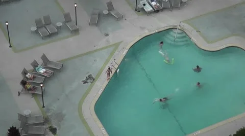 CHICAGO-0055 TIMELAPSE SWIMMING POOL Stock Footage 10730288