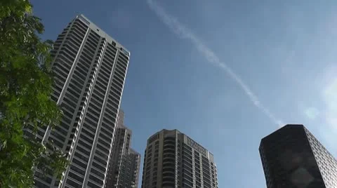 CHICAGO-0077 HIGHRISE PANORAMA Stock Footage 10730726