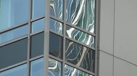 CHICAGO-0090 CLOSEUP REFLECTION ON HIGHRISE Stock Footage 10731486
