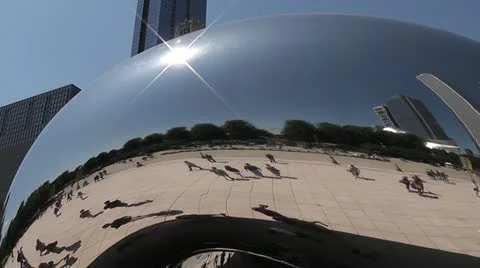 CHICAGO-0503  'BEAN' REFLECTIONS Vídeo Stock 10805371