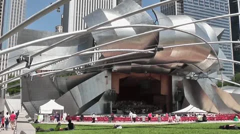 CHICAGO-0523 OUTDOOR SYMPHONY Stock Footage 10805638