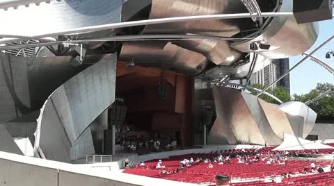 CHICAGO-0528 OUTDOOR SYMPHONY Stock Footage 10805686