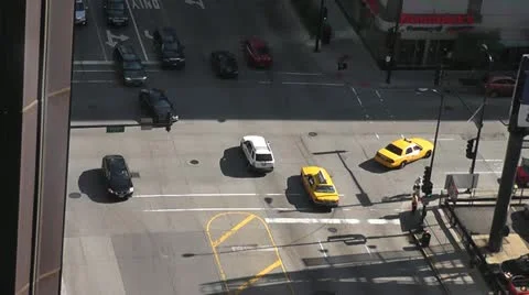 CHICAGO-0601 TIMELAPSE INTERSECTION 1 MINUTE Stock Footage 10806867