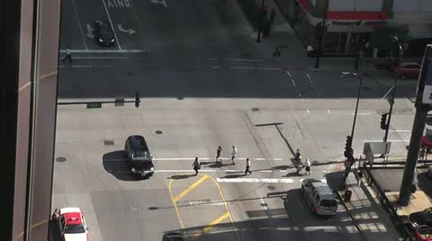 CHICAGO-0602 INTERSECTION TIMELAPSE Stock Footage 10806876