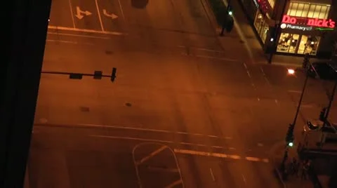 CHICAGO-0631 INTERSECTION TIMELAPSE - 1 MINUTE Stock Footage 10806989