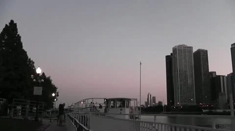 CHICAGO-0673 PANORAMA SKYLINE Stock Footage 10807601