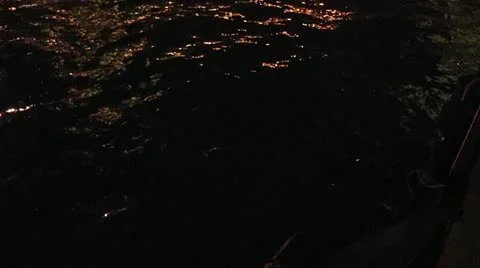 CHICAGO-0715 NIGHT RIVER SCENE Stock Footage 10809063