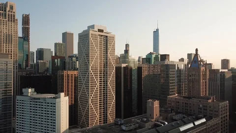 Chicago 4K Drone Stock Footage
