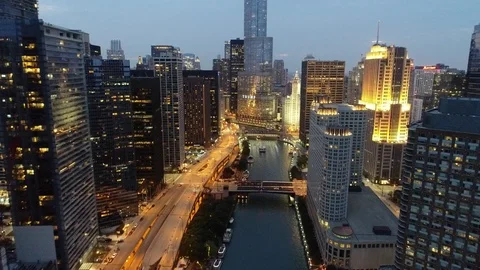 Chicago Aerials 库存影片 94223040