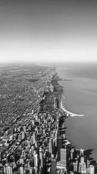 Chicago from the Air Stock Photos