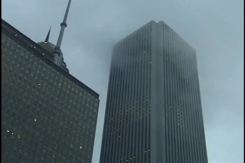 Chicago Amoco Building in Clouds Stock Footage 296994