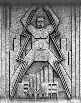 Chicago Architecture in Relief Stock Photos