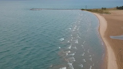 Chicago beach Stock Footage 89986526