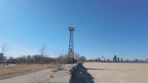 Chicago Beachfront Stock Footage 331575422