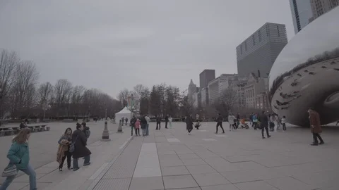 Chicago "Bean" close up Video stock 113157689