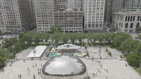 Chicago Bean - Millennium Park Stock Footage 240348157