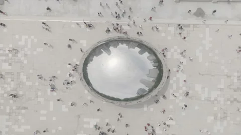 Chicago Bean - Millennium Park Stock Footage 240352487