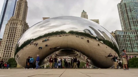 Chicago Bean Time Lapse in 4k Video stock 81767059