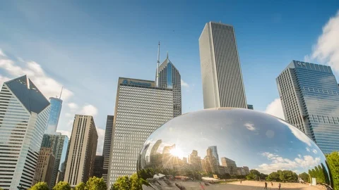 Chicago Bean time lapse 스톡 동영상 94194549