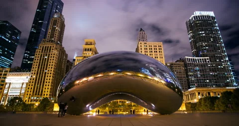 Chicago bean timelapse Vidéo 146879737