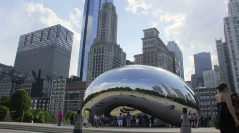Chicago Bean Wide Angle 2k 스톡 동영상 24515419