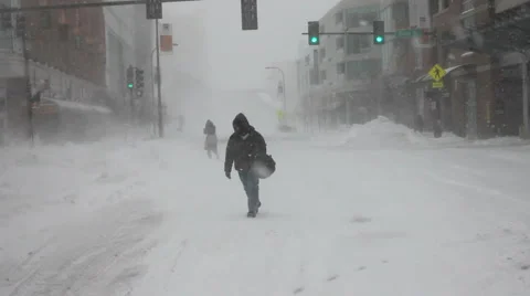 Chicago Blizzard 2011 (03) 스톡 동영상 1066402