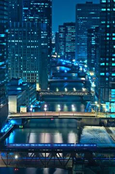Chicago Bridges Stock Photos
