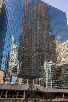 Chicago - building reflections Stock Photos
