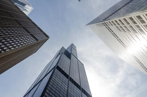 Chicago buildings Stock Photos
