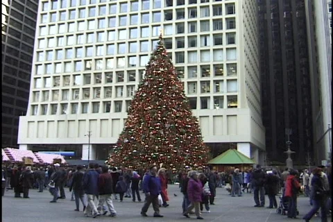 Chicago Christmas Tree 2 Stockbeeldmateriaal 297017