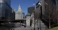 Chicago City Downtown Skyline with Popular Financial District Famous US Landmark 4k or 4k+ Resolution