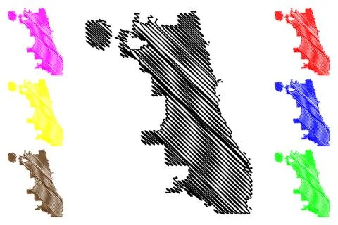 Chicago City map vector Stock Illustration