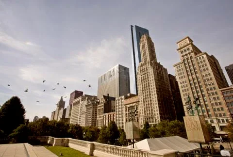 Chicago Cityscape Stock-Fotos