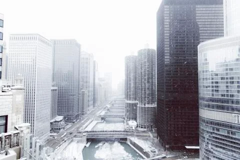 Chicago cityscape 库存照片