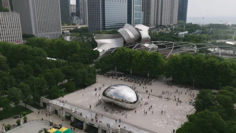 Chicago Cloud Gate 3 Stock Footage 276902999