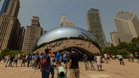 Chicago Cloudgate "Bean" TImelapse Vidéo 113015120