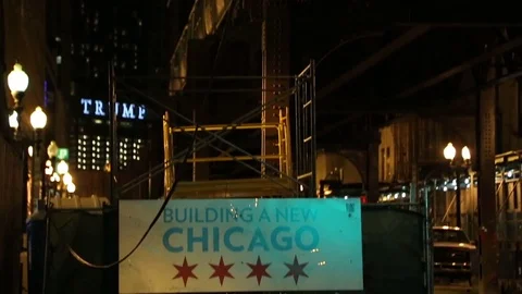 Chicago Construction Subway Tilt Up Stock Footage 79019932