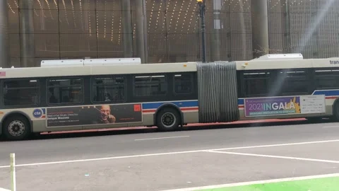 Chicago CTA Bus Stock Footage 168542233