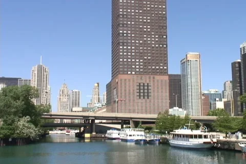 Chicago Day Skyline Stock Footage 952772