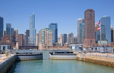 Chicago dock Stock Photos