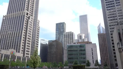 Chicago Downtown Park Stock Footage 252546583
