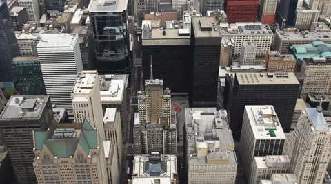 Chicago downtown from Sears Tower Stock Footage 36738288