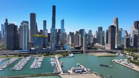 Chicago by Drone Video stock 243146473