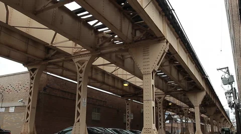 Chicago Elevated Subway Stock-Footage 40266732