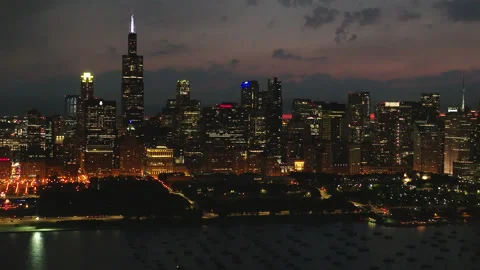 Chicago Evening 10 Stock Footage 276903218