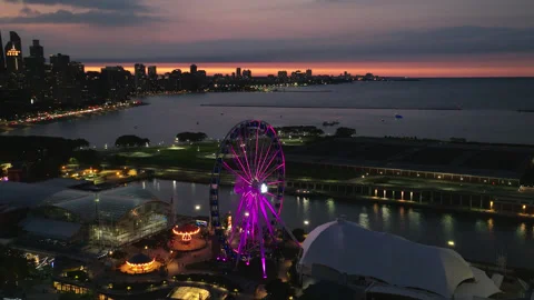 Chicago Evening 2 Stock Footage 276903346