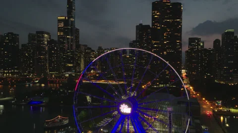 Chicago Evening 5 Stock Footage 276903370