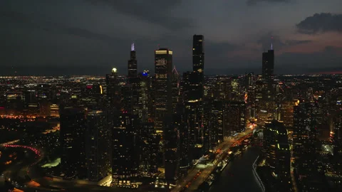 Chicago Evening 7 Stock Footage 276903452