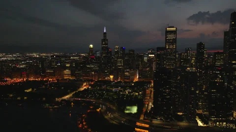Chicago Evening 8 Stock Footage 276903462